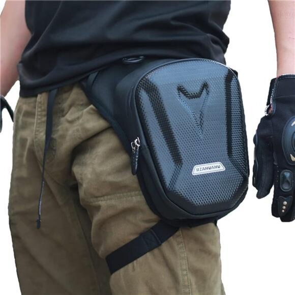 Motorcycle Waist Pack Drop Leg Bags Men Women Bike Riding Cycling Tactical Thigh - Picture 1 of 7